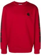 Carhartt Heritage Logo Print Sweater - Red