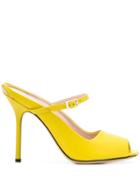 Pollini Buckled Strap Sandals - Yellow