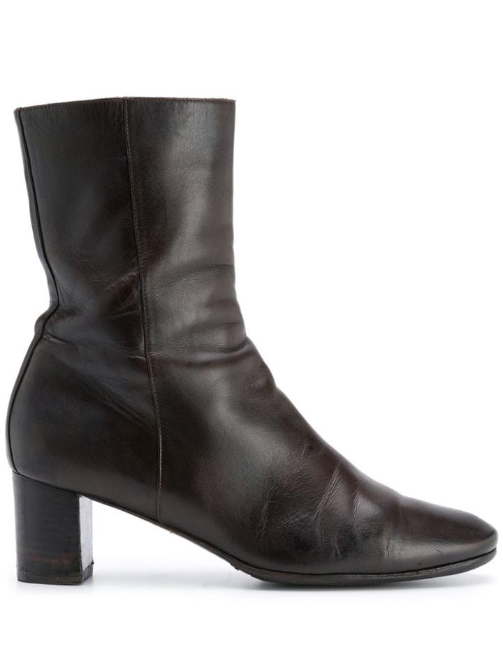 Hermès Vintage 2000's Mid-calf Boots - Brown
