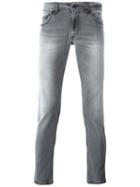 Dondup 'ramones' Skinny Jeans, Men's, Size: 31, Grey, Cotton/spandex/elastane/polyester