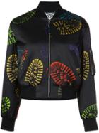 Moschino Cropped Boot Print Jacket - Black
