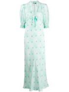 Rixo Harper Floral Dress - Green