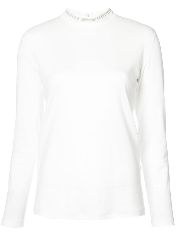 Fabiana Filippi High Neck Sweater - White