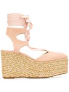 Stuart Weitzman Savina Wedge Espadrilles - Pink