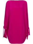Gianluca Capannolo Open Sleeve Mini Dress - Pink & Purple
