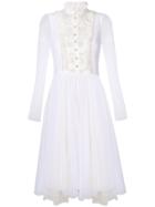 Philosophy Di Lorenzo Serafini Lace Tulle Shirt Dress - White