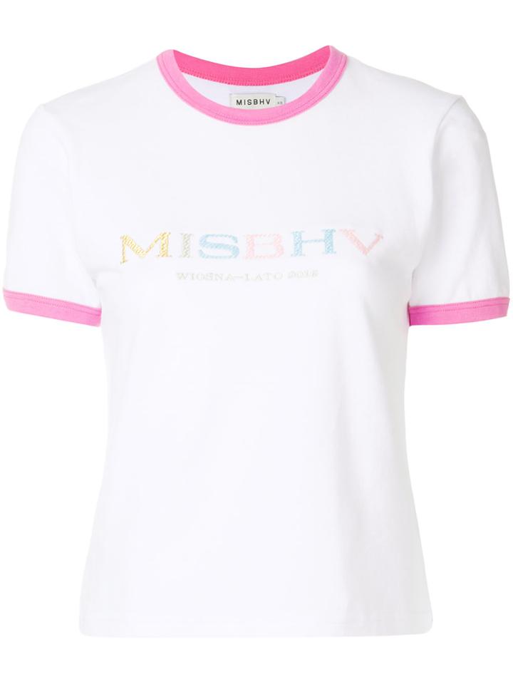 Misbhv Embroidered T-shirt - White