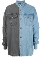 Juun.j Two Tone Denim Shirt - Blue