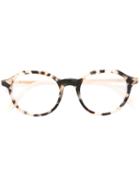 Dior Eyewear Round Frame Glasses, Nude/neutrals, Acetate