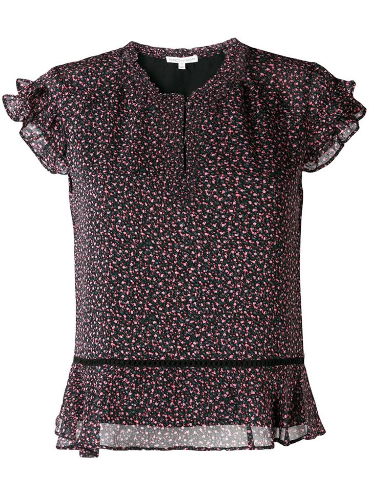 Rebecca Minkoff Floral Print Blouse - Black