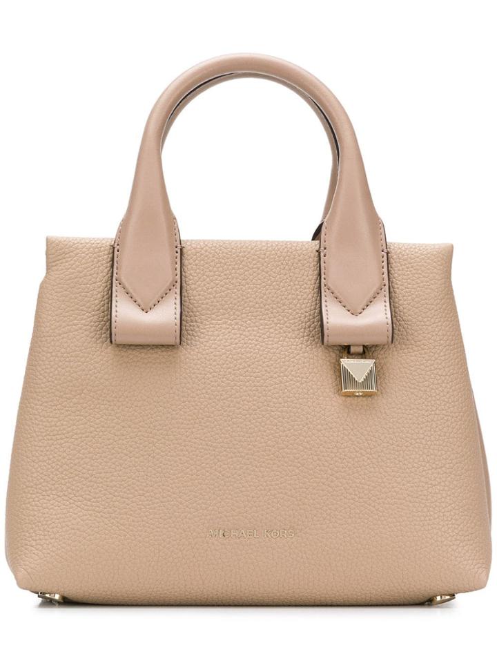 Michael Michael Kors Padlock Tote Bag - Nude & Neutrals