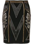 Just Cavalli Stud-embellished Pencil Skirt - Black