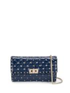 Valentino Valentino Garavani Spike Rockstud Clutch - Blue