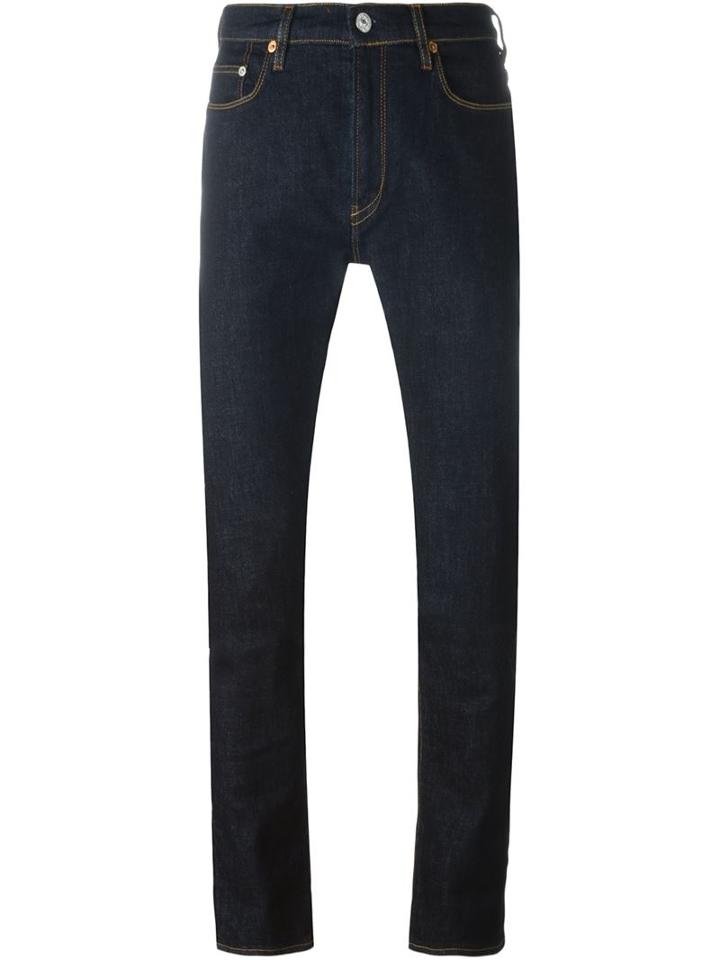 Paul Smith Jeans Straight Leg Jeans, Men's, Size: 32, Blue, Cotton/polyester/spandex/elastane