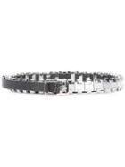 Dsquared2 - Embellished Palladio Belt - Women - Leather - 100, Grey, Leather