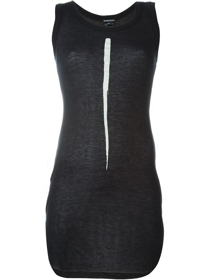 Ann Demeulemeester Stripe Long Fit Tank Top