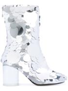 Maison Margiela Paillettes Ankle Boots - Metallic
