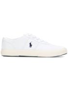 Polo Ralph Lauren Logo Embroidered Lace-up Sneakers - White
