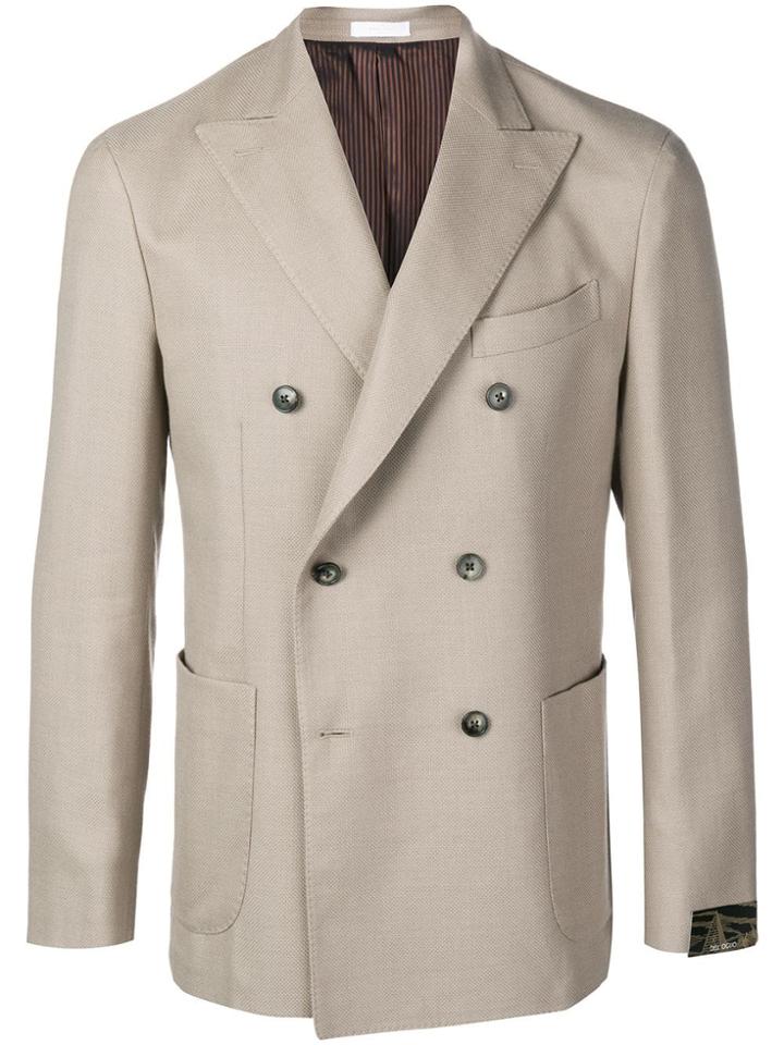 Boglioli Double-breasted Blazer - Neutrals