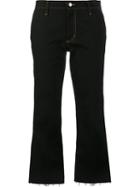 Jour/né Cropped Flared Jeans, Women's, Size: 40, Black, Cotton/spandex/elastane