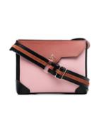 Manu Atelier Multicoloured Bold Leather Shoulder Bag - Pink & Purple