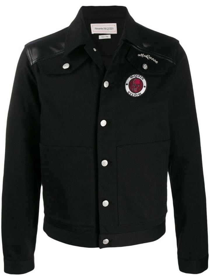 Alexander Mcqueen Donkey Denim Jacket - Black