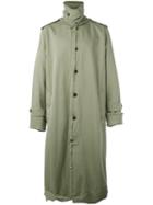 Maison Margiela Long Length Coat, Men's, Size: 48, Green, Cotton
