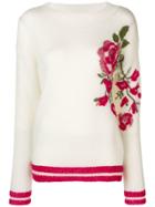 Liu Jo Roses Jumper - White