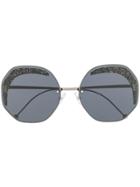 Fendi Eyewear Glitter Sunglasses - Black