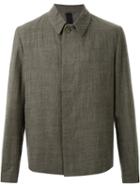 Forme D'expression Crinkled Effect Boxy Fit Jacket, Men's, Size: 50, Grey, Cotton/acetate/viscose/wool