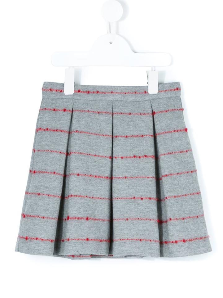 Il Gufo Pleated Skirt, Girl's, Size: 12 Yrs, Grey
