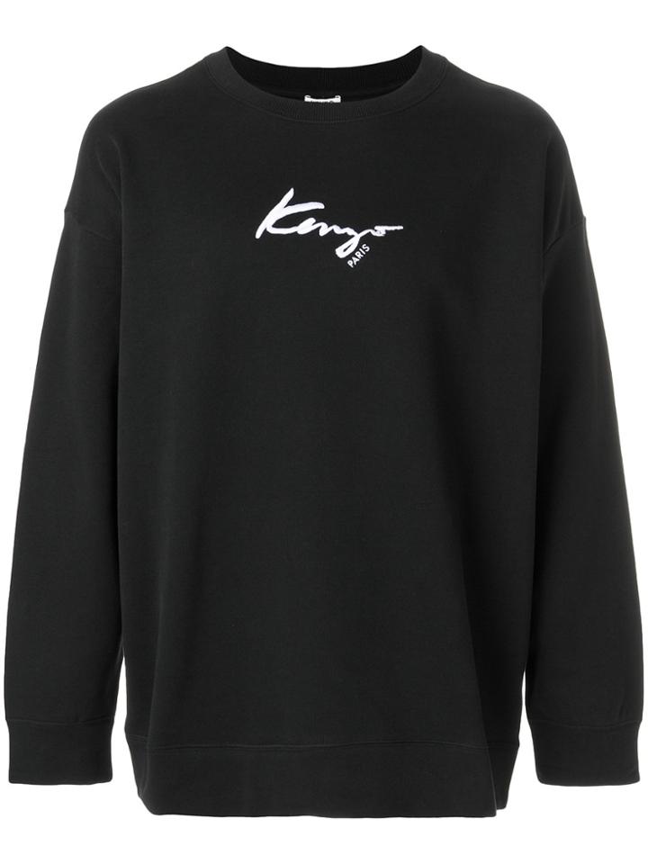 Kenzo Embroidered Logo Sweatshirt - Black