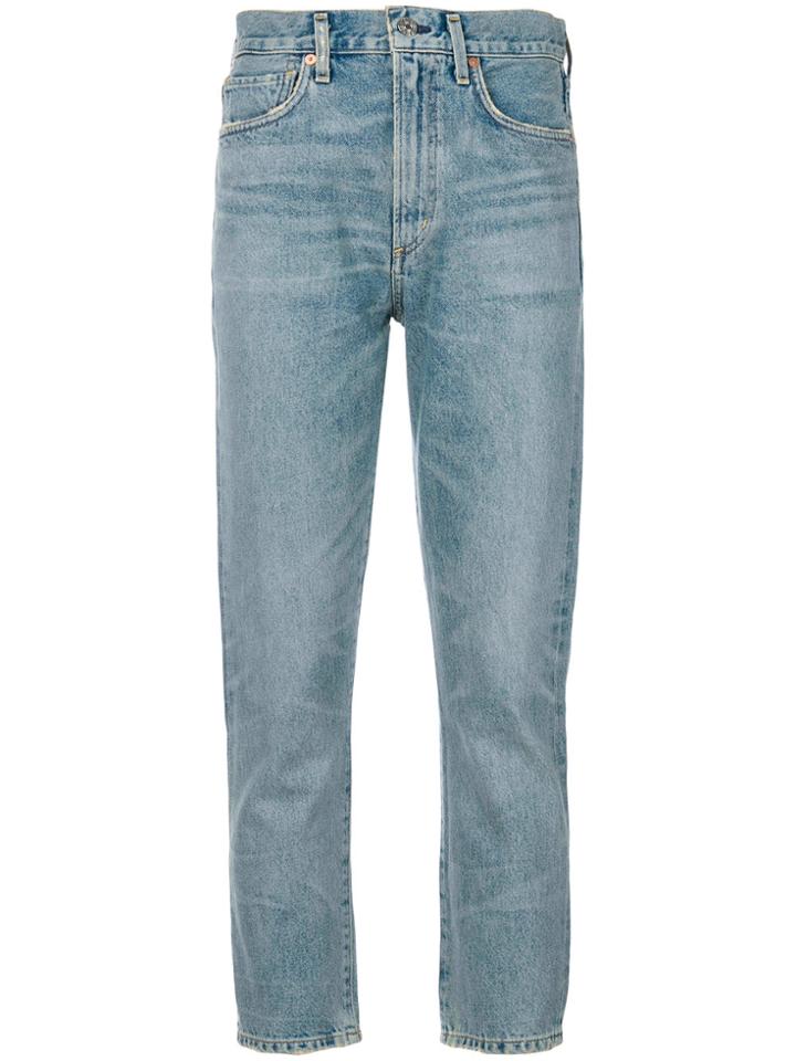 Citizens Of Humanity Dree Straight Cropped Jeans - Blue