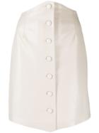 Nanushka Button-up Mini Skirt - Neutrals