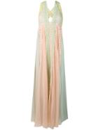 Alberta Ferretti Halter Neck Long Dress - Pink