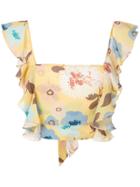 Clube Bossa Floral Lubba Top - Yellow