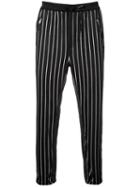 3.1 Phillip Lim Striped Track Pants, Men's, Size: Small, Black, Cotton
