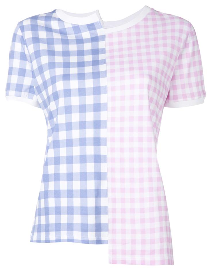 Loewe Gingham T-shirt - Blue