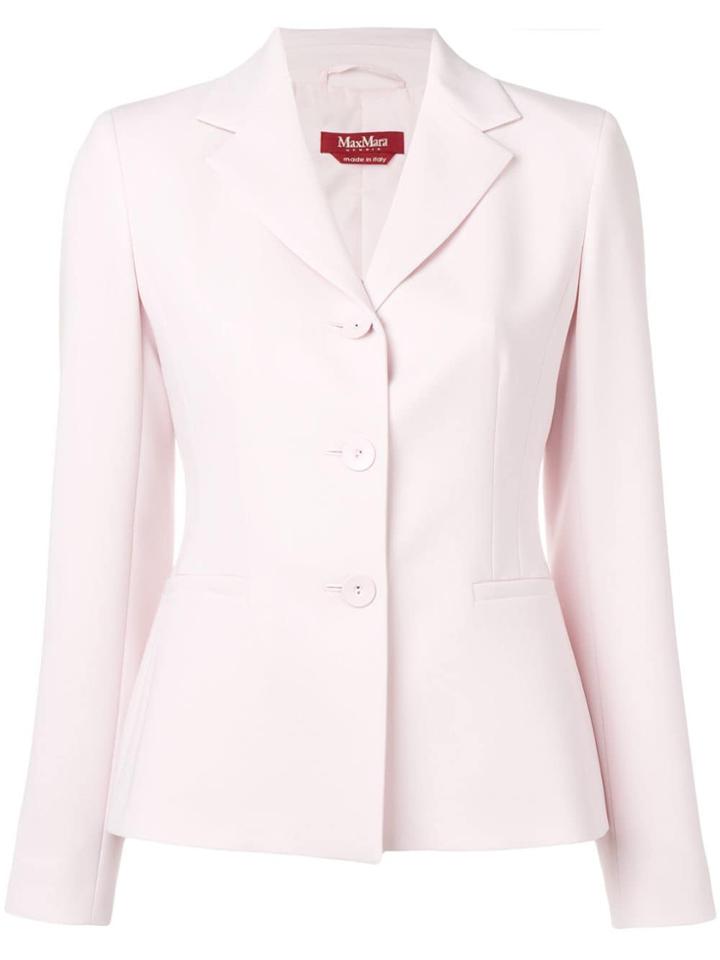 Max Mara Studio Fitted Blazer - Pink