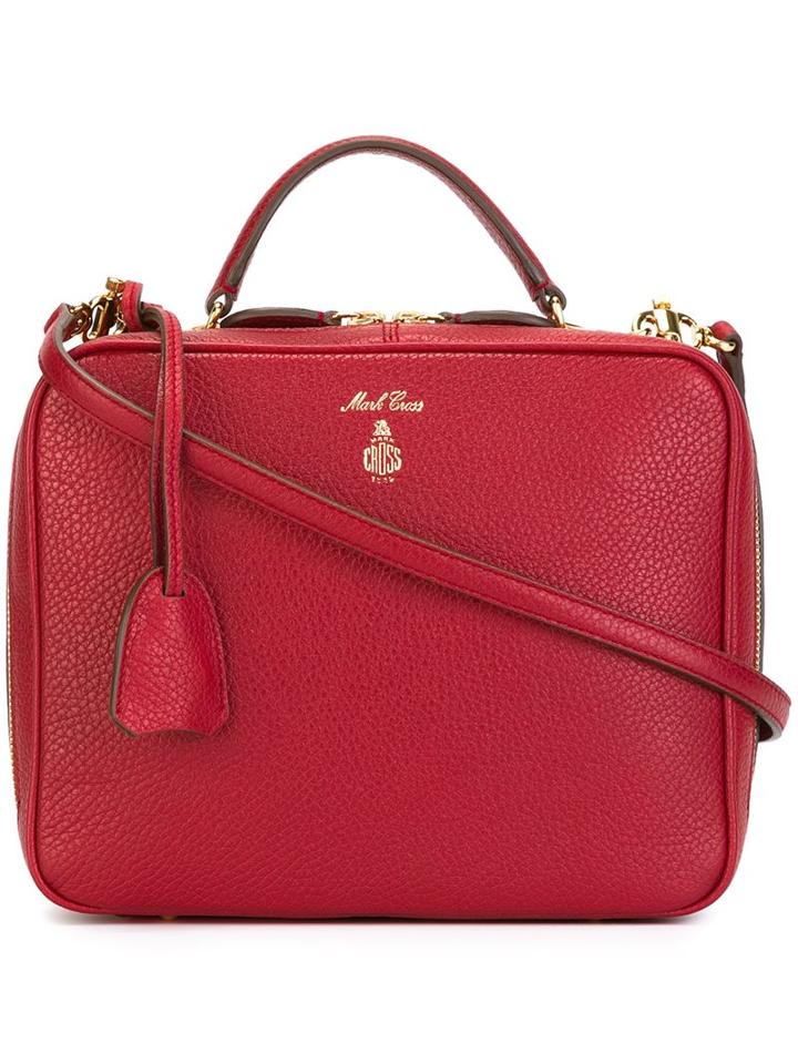 Mark Cross Zipped Tote, Women's, Red