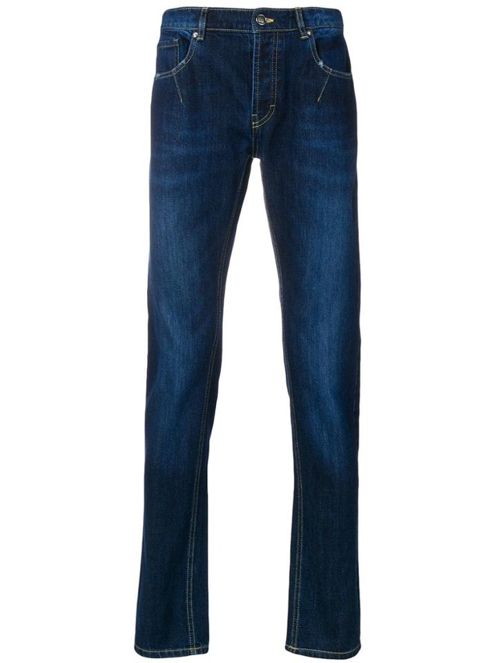 Les Hommes Urban Slim Fit Trousers - Blue