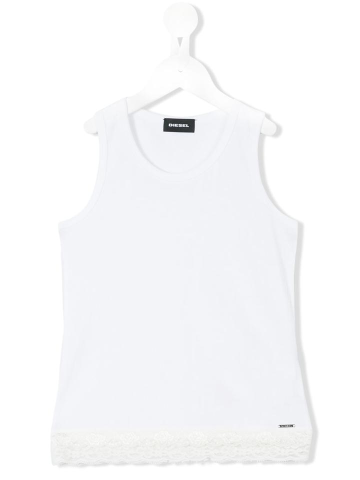 Diesel Kids - Tapul Tank Top - Kids - Cotton - 6 Yrs, White