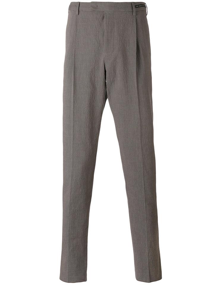 Pt01 - Stretch Ray Pants - Men - Cotton/spandex/elastane - 48, Brown, Cotton/spandex/elastane