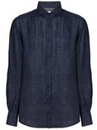 Brunello Cucinelli Long Sleeved Shirt - Blue