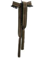 Ermanno Gallamini Braid Detail Belt - Black