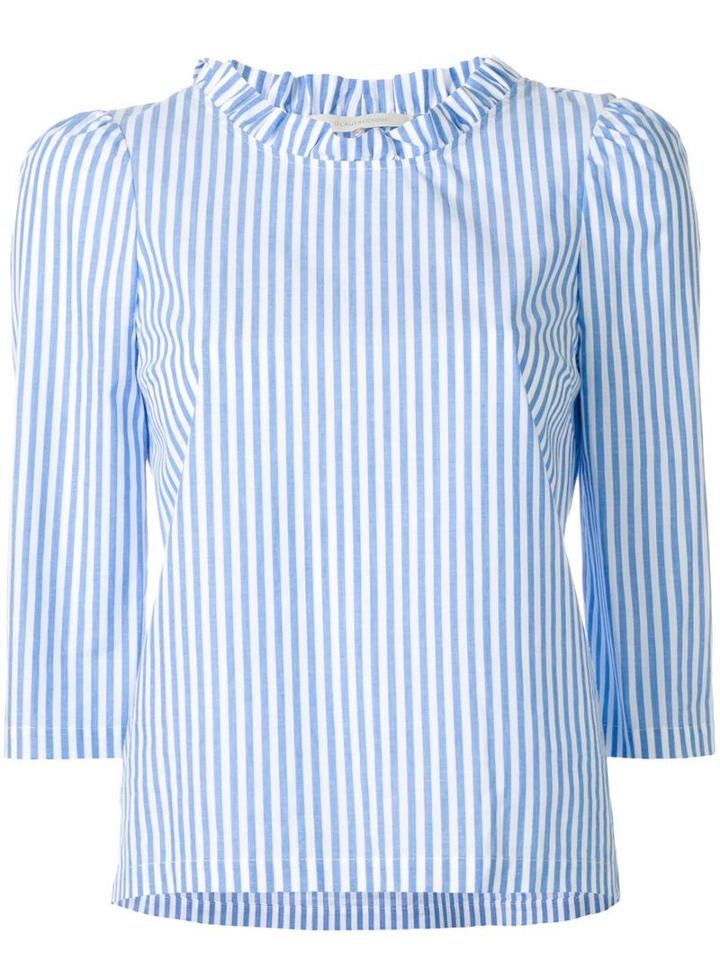 L'autre Chose Striped Blouse, Women's, Size: 42, Blue, Cotton