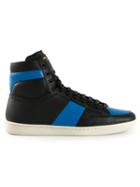 Saint Laurent Court Classic Sneakers, Men's, Size: 6.5, Black, Leather/rubber