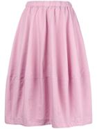 Comme Des Garçons Comme Des Garçons Flared Pleated Full Skirt - Pink
