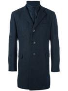 Fay Zip-up Coat, Men's, Size: Large, Blue, Polyamide/polyester/polypropylene