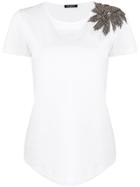 Balmain Bead-embellished T-shirt - White